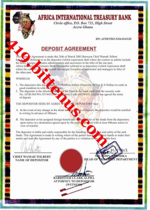 Agreement Certificate